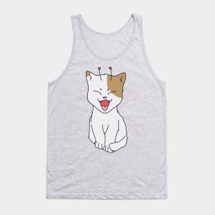 cat fairy cute kawaii cottagecore butterfly Tank Top